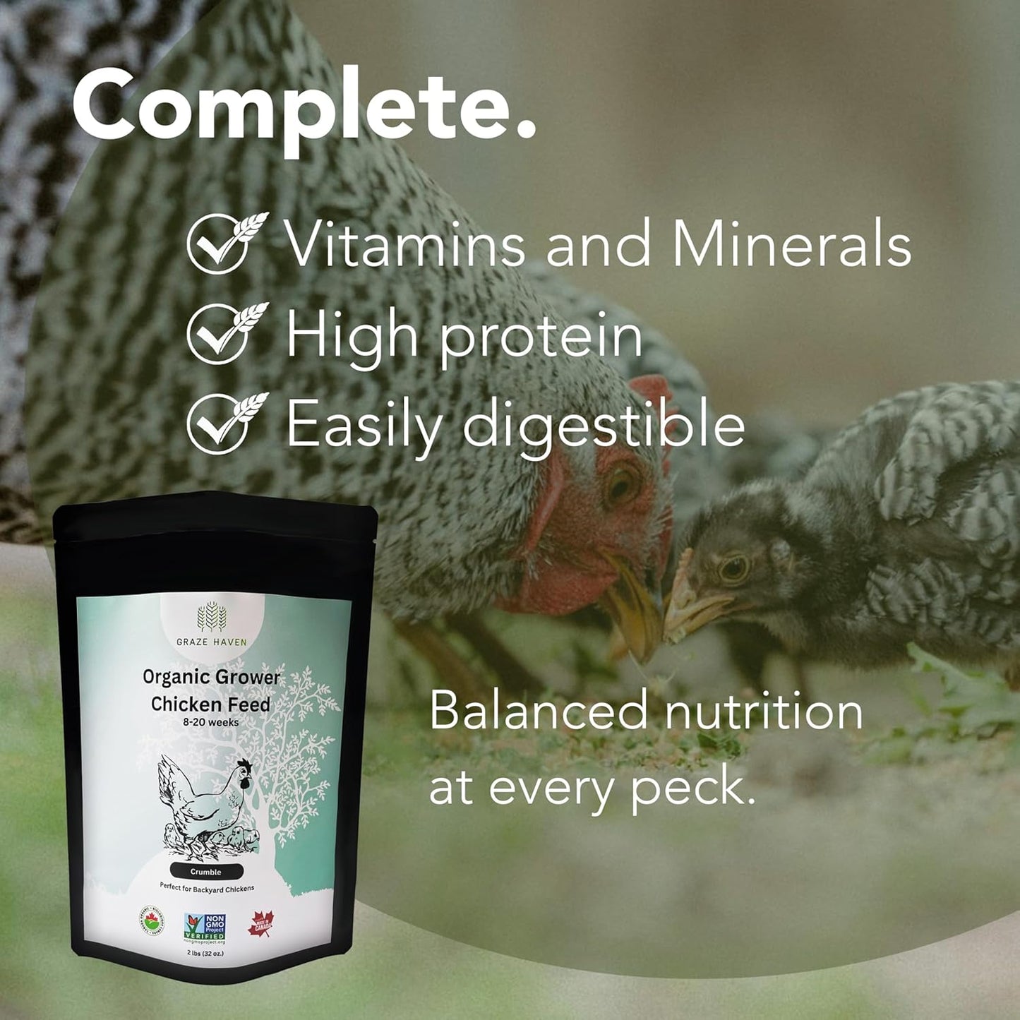 Organic Grower Chicken Feed